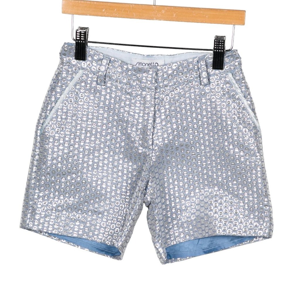 SIMONETTA KIDS Girls' Metallic Shorts